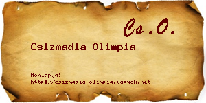 Csizmadia Olimpia névjegykártya